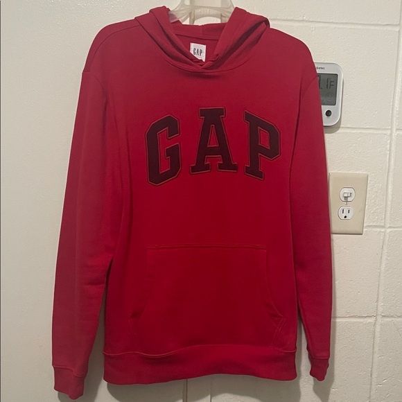 GAP Bold Red Pullover Hoodie - Picture 1 of 4